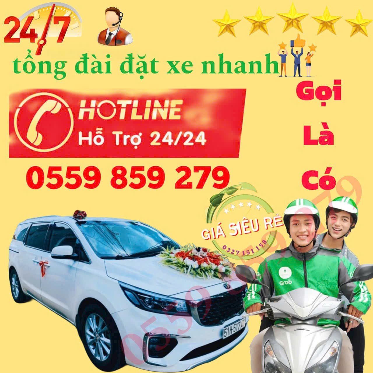 Grab ngã 4 bình chuẩn Thuận An Bình Dương Giá Rẻ 0327 151 158